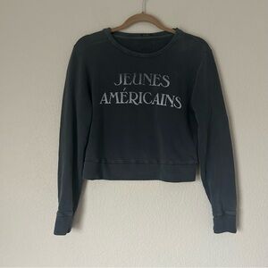 MOTHER “Jeunes Americains” Sweatshirt in washed Gray